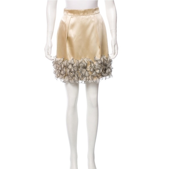 Dolce & Gabbana Embellished Mini Skirt Silk Blend - Picture 1 of 4